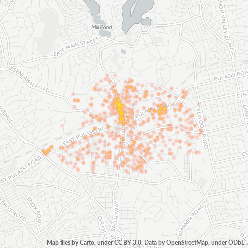 11740 Business Density Heatmap