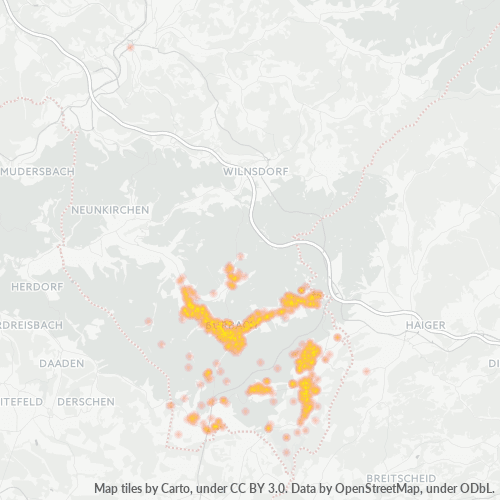 Heatmap für plz 57299