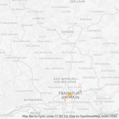 Heatmap für plz 60313