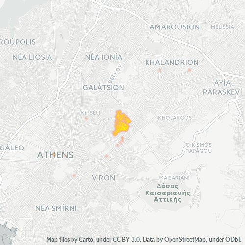115 24 Χάρτης θερμότητας πυκνότητας επιχείρησης