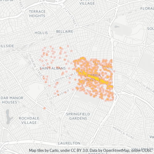 11411 Business Density Heatmap