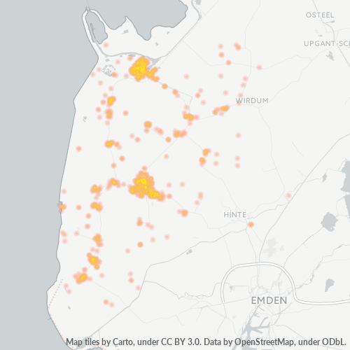 Heatmap für plz 26736