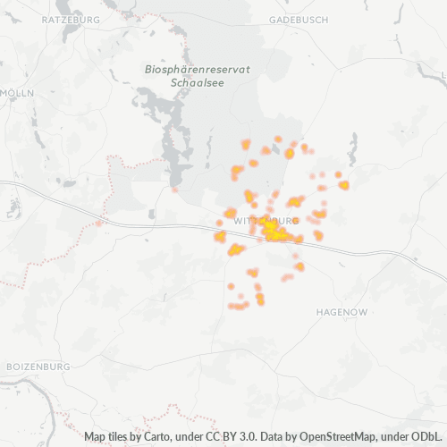 Heatmap für plz 19243