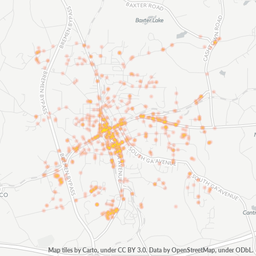 30110 Business Density Heatmap