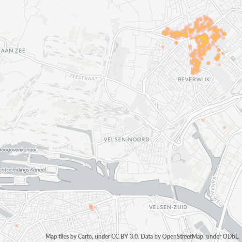 1945 Heatmap Bedrijfsdichtheid
