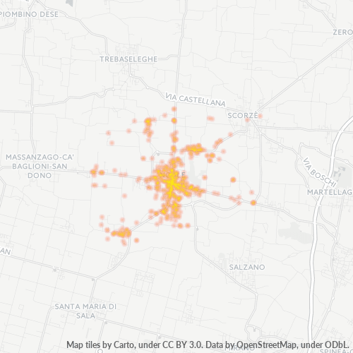 Mappa di calore per cap 30033