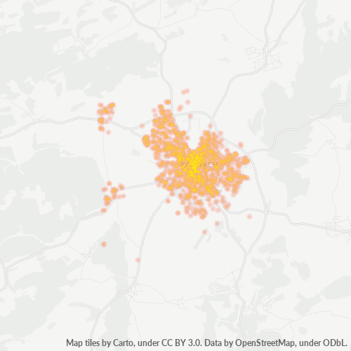 Heatmap für plz 34497