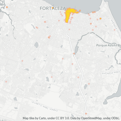 60060-000 Mapa de calor de densidad empresarial