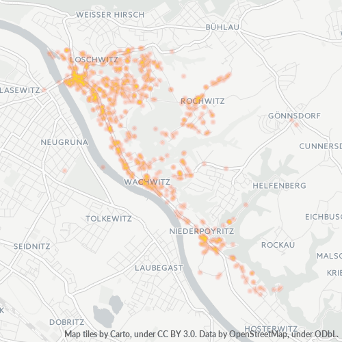 Heatmap für plz 01326