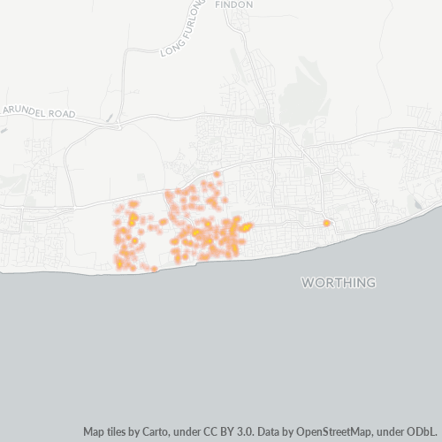 BN12 Business Density Heatmap