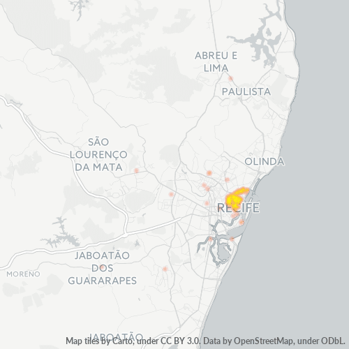 50100-000 Heatmap de Densidade da Empresa