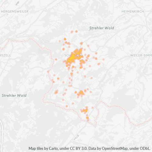 Heatmap für plz 88175