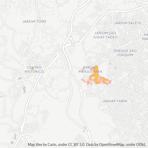 06815-000 Mapa de calor de densidad empresarial