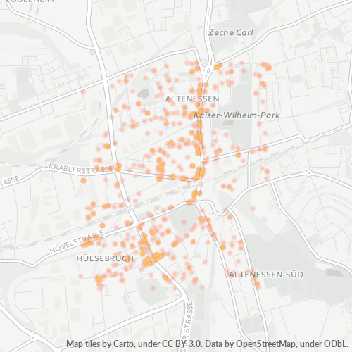 Heatmap für plz 45326