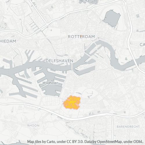 3086 Heatmap Bedrijfsdichtheid