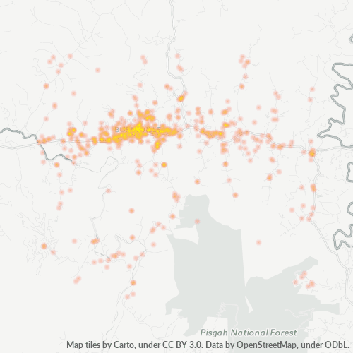 28714 Business Density Heatmap