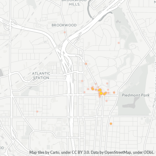 30361 Business Density Heatmap