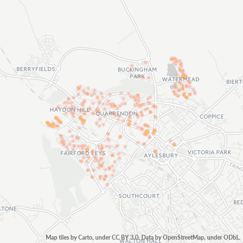 HP19 Business Density Heatmap