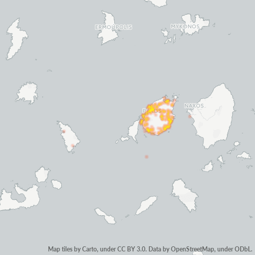 844 00 Χάρτης θερμότητας πυκνότητας επιχείρησης