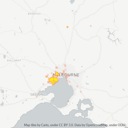 3030 Business Density Heatmap