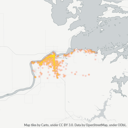 56649 Business Density Heatmap