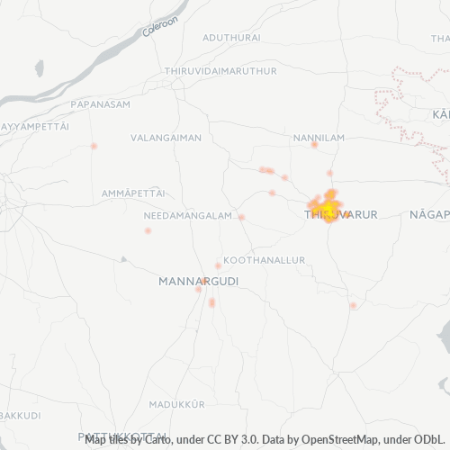 610001 Business Density Heatmap