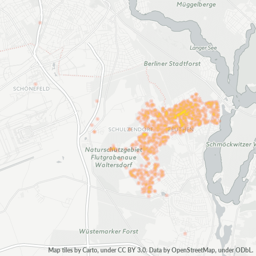 15732 Standortdichte-Heatmap