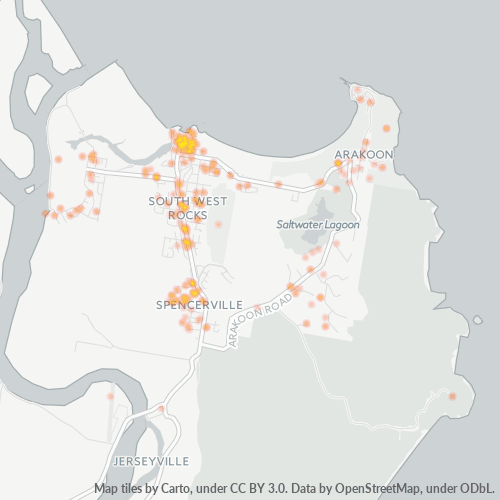 2431 Business Density Heatmap