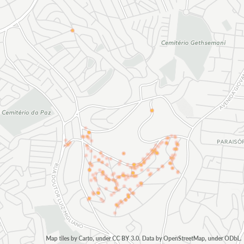 05641-000 Mapa de calor de densidad empresarial