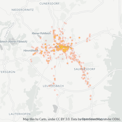 Heatmap für plz 08107