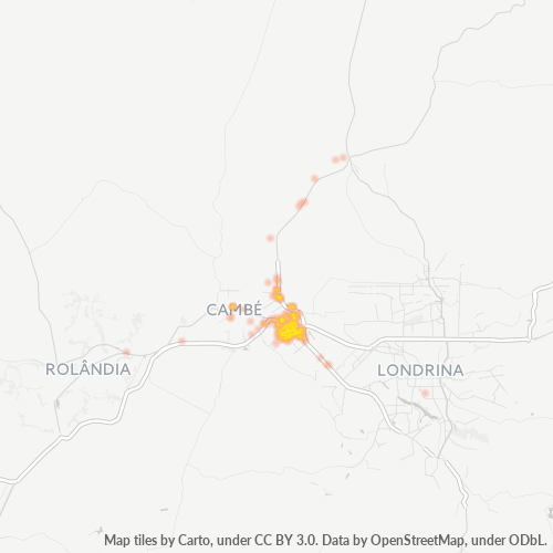 86185-000 Heatmap de Densidade da Empresa