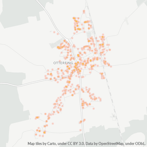 Heatmap für plz 83624