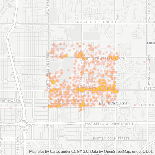 67208 Business Density Heatmap