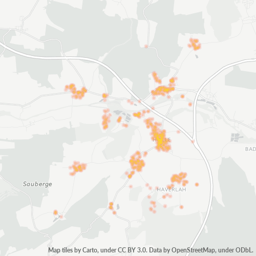 Heatmap für plz 31188