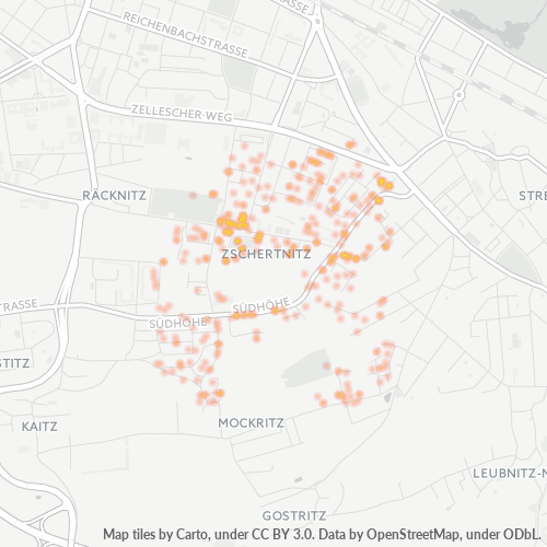 Heatmap für plz 01217