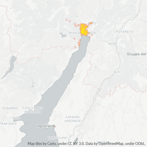 Mappa di calore per cap 38066
