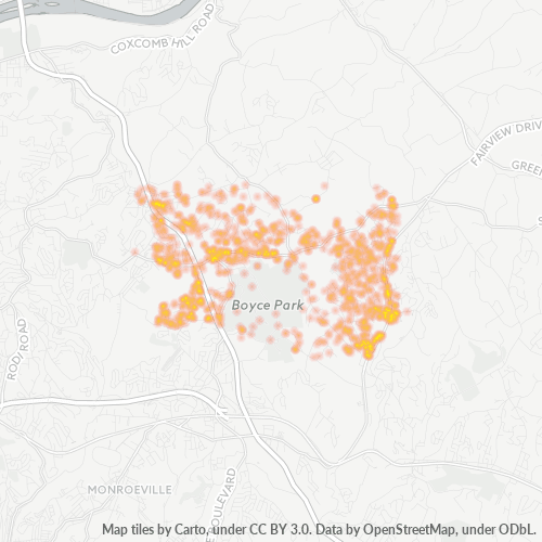 15239 Business Density Heatmap