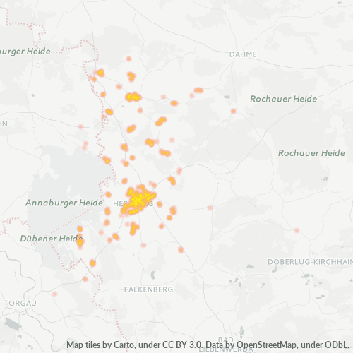 Heatmap für plz 04916