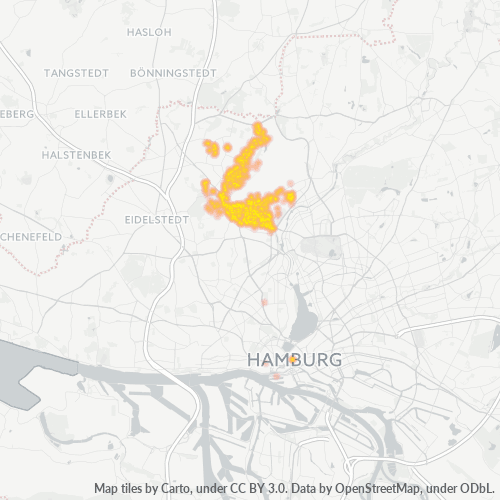 22453 Standortdichte-Heatmap