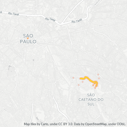 03210-000 Mapa de calor de densidad empresarial