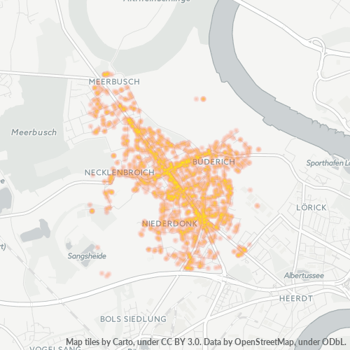40667 Standortdichte-Heatmap