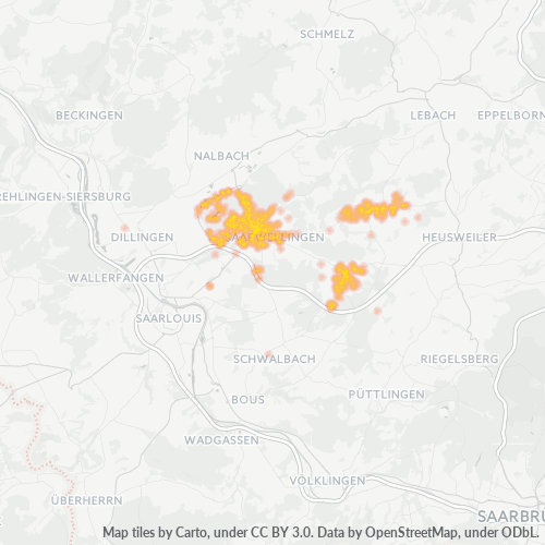 Heatmap für plz 66793