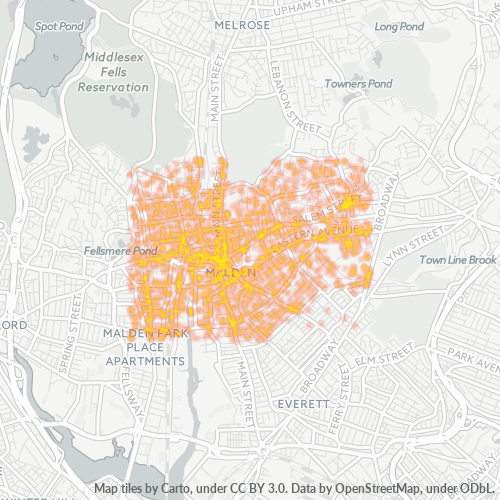 02148 Business Density Heatmap