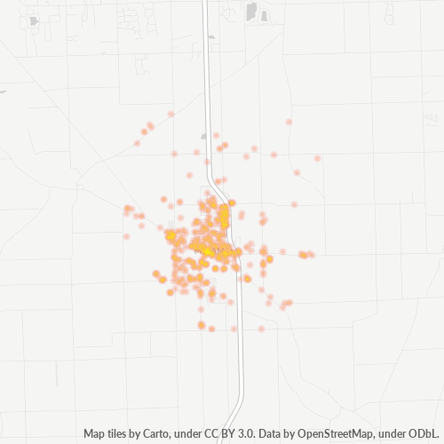 48160 Business Density Heatmap