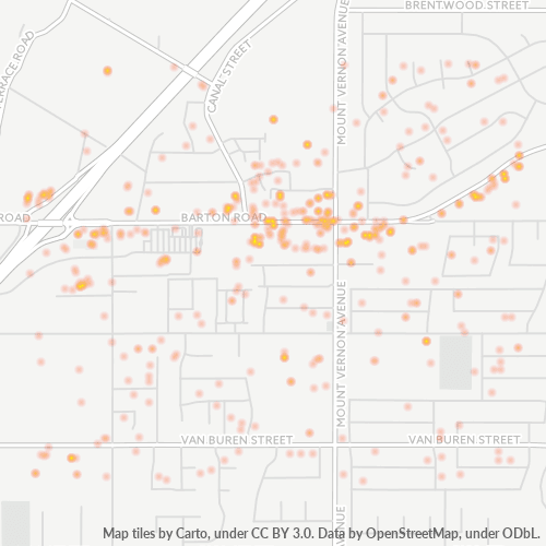92313 Business Density Heatmap