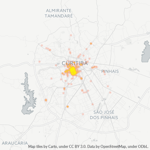 80250-000 Heatmap de Densidade da Empresa