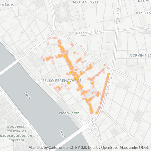 1092 Vállalati sűrűségi térkép