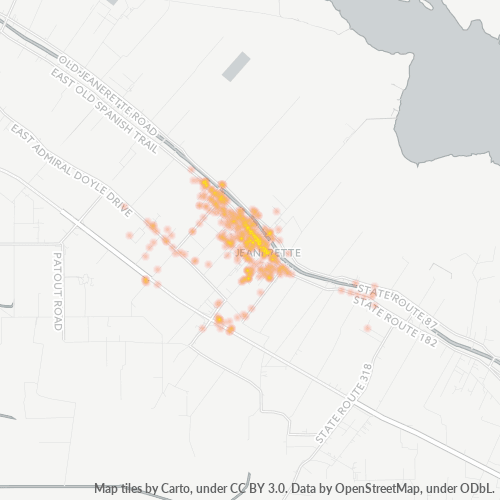 70544 Business Density Heatmap