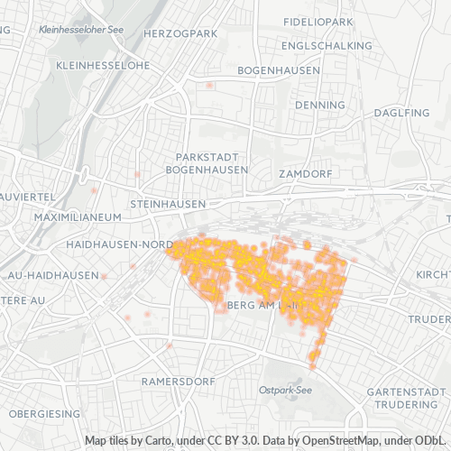 Heatmap für plz 81673