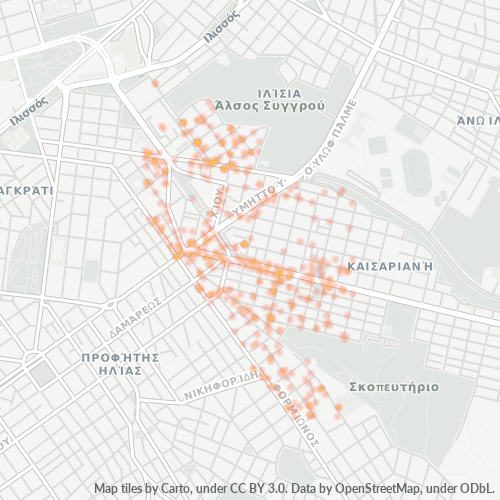 161 21 Χάρτης θερμότητας πυκνότητας επιχείρησης